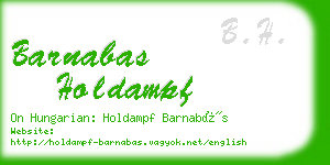 barnabas holdampf business card